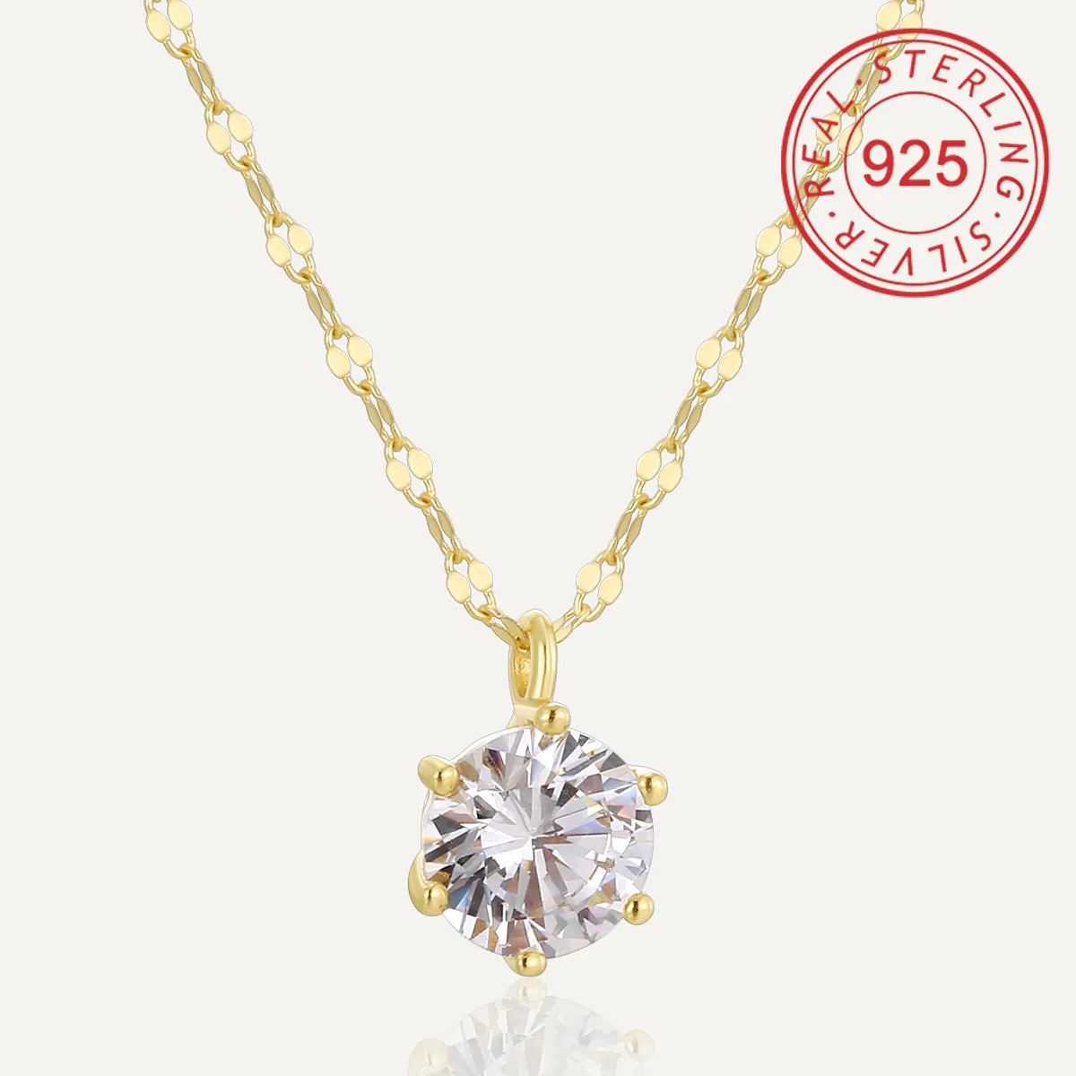 Single round Diamond Necklace