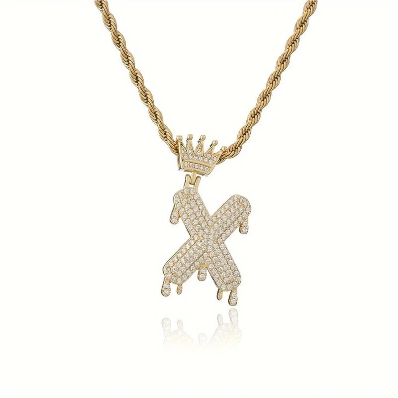 Gold|X Pendant without Chain