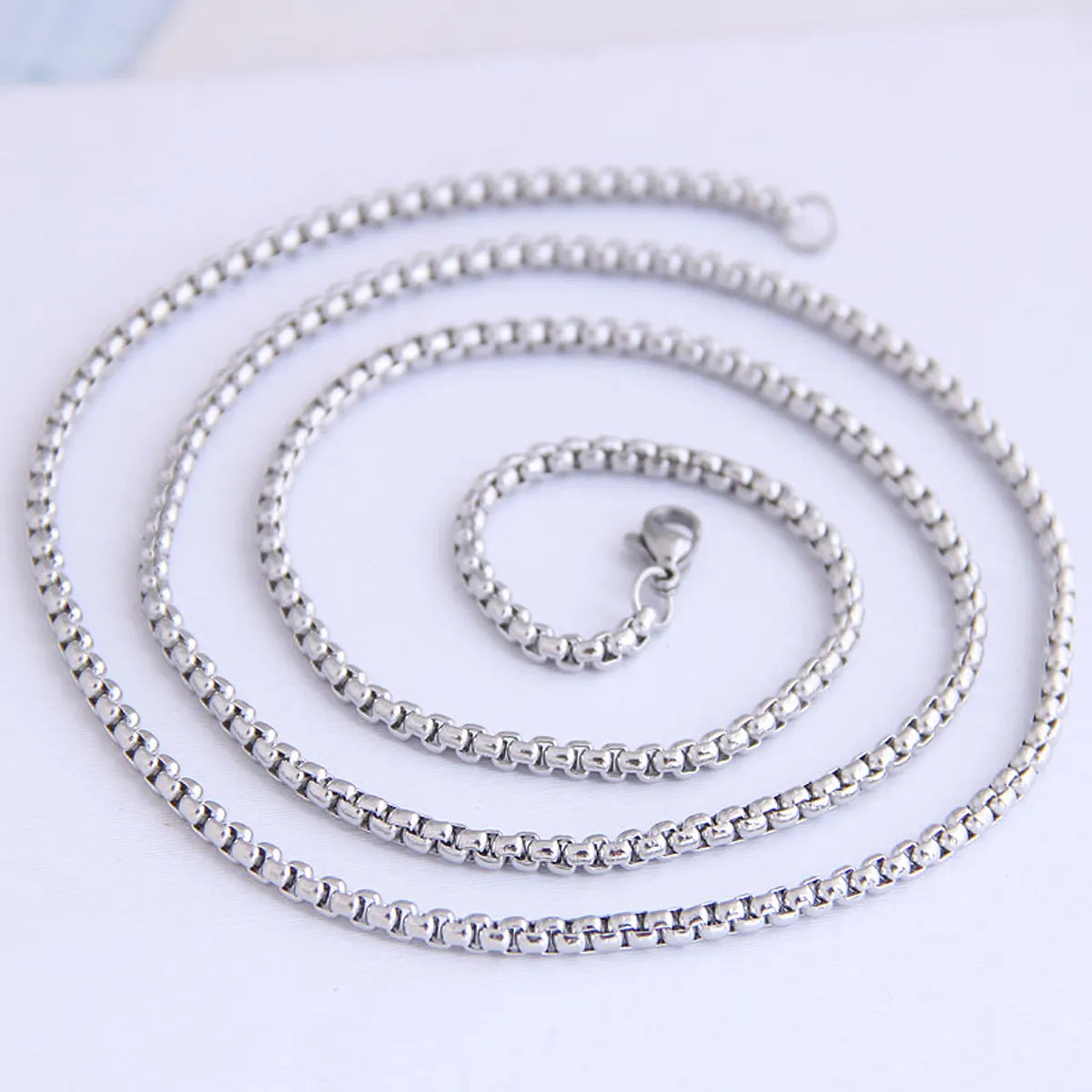 Women’s custom-made necklaces-Fashion Stainless Steel Corn Chain Distribution Chain Men'S Necklace Distribution Chain Wholesale Nihaojewelry