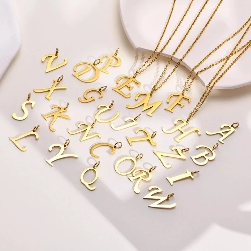 Gold (Single Pendant without Chain)|Letter L