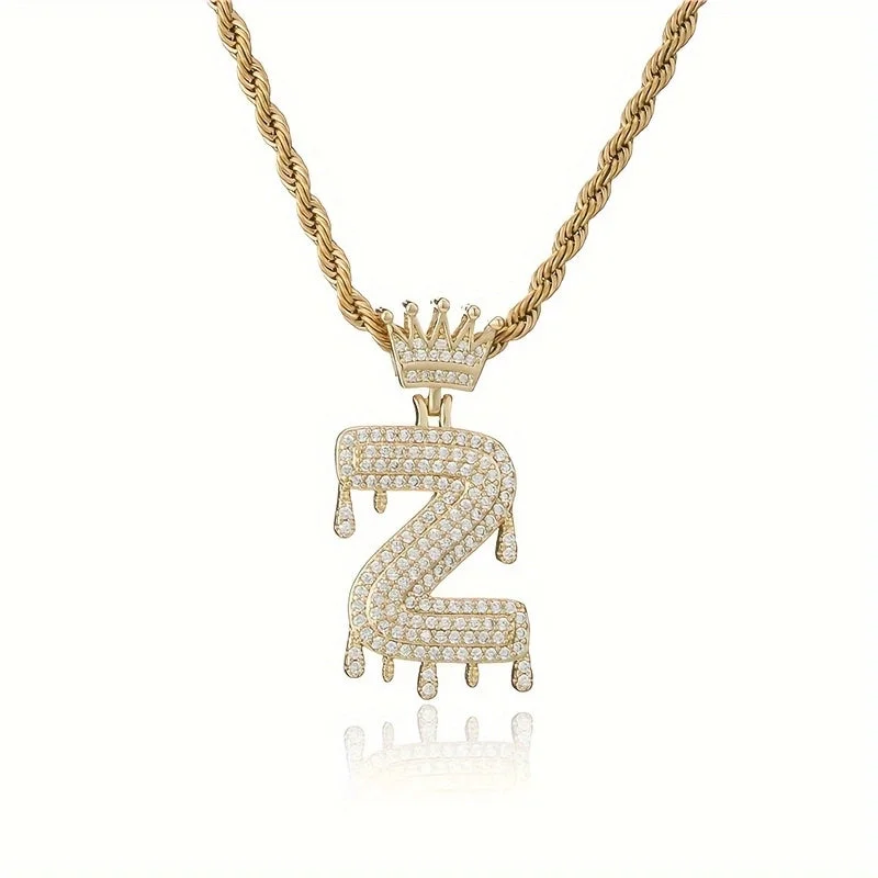 Gold|Z Pendant without Chain