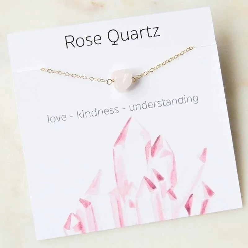 Pink crystal|Pure Necklace without Card