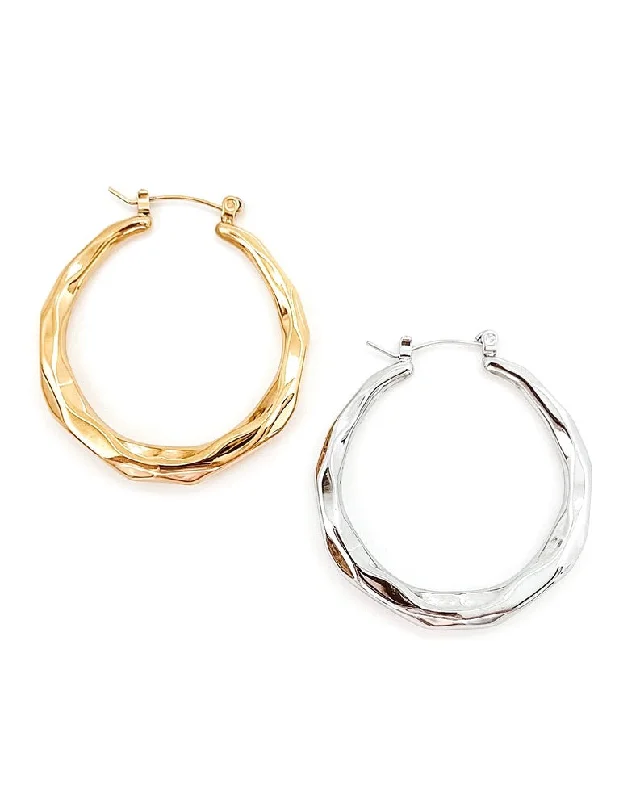 Women's earrings for autumn winter -Elvie Hoop Earrings || Choose Color