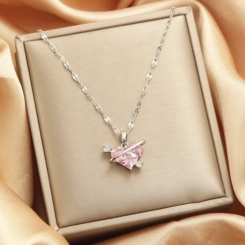 X5613 #-3 Pink Silver-Love Planet