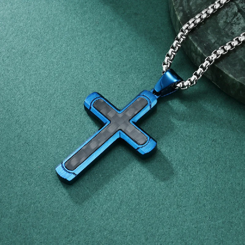 Blue Pendant plus Silver Necklace