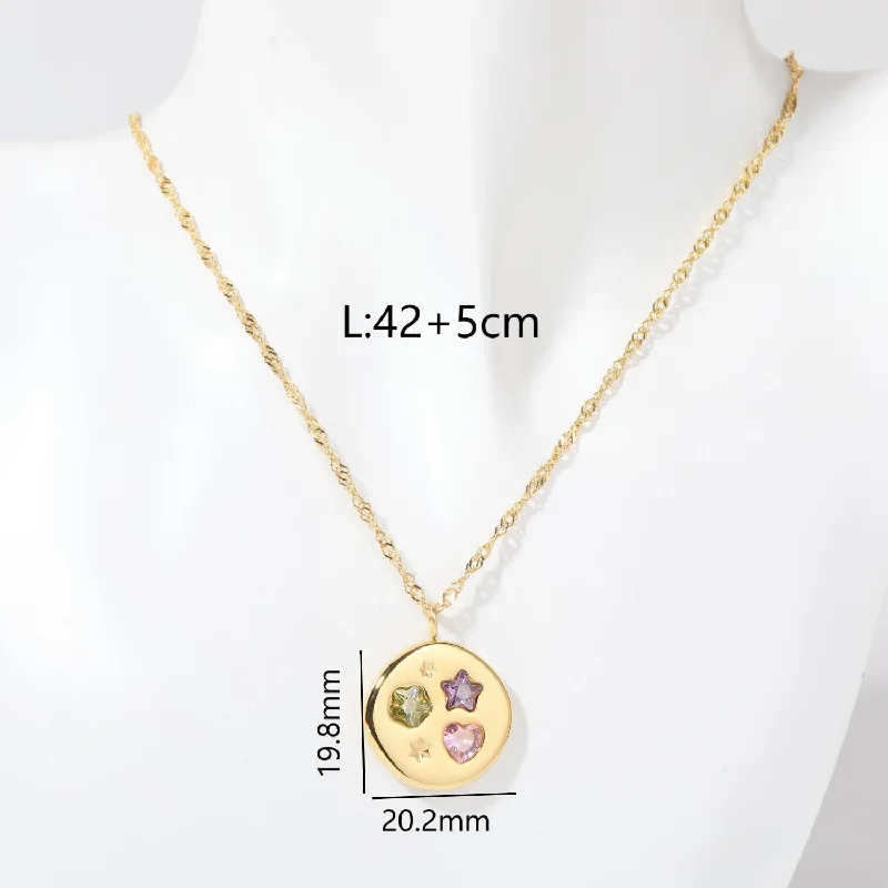 Golden, round Flower Zircon