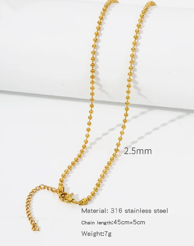 HC0033G2545- Round bead chain