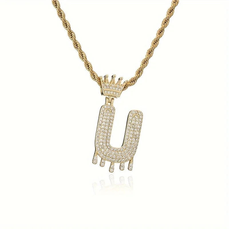 Gold|U Pendant without Chain