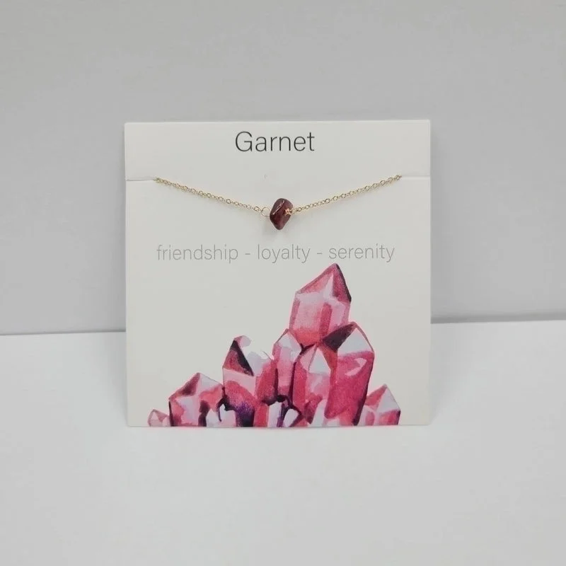 Garnet|Pure Necklace without Card