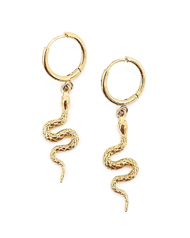 Daily wear earrings for women -Emilla Snake Earrings