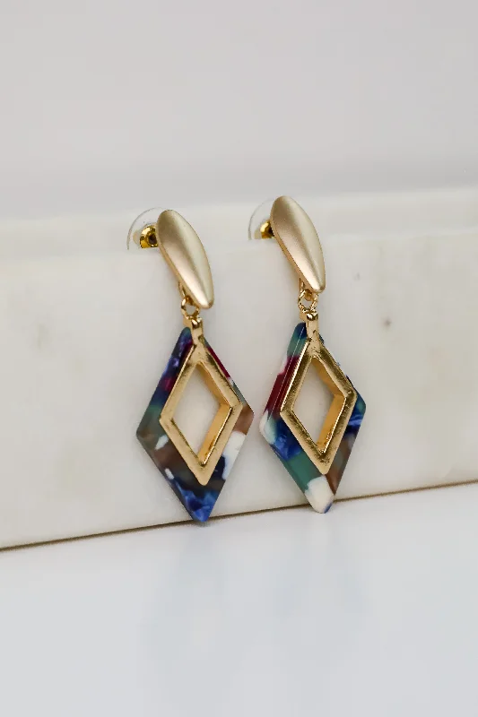 Long drop earrings for women -Marley Multi Drop Earrings