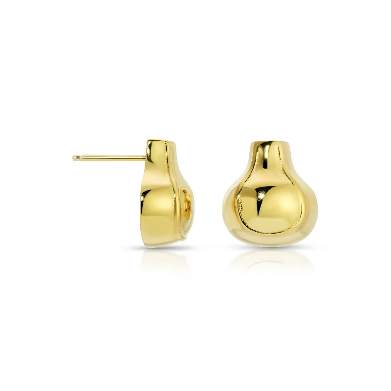 Trendy women's earrings -Vase Stud Earrings