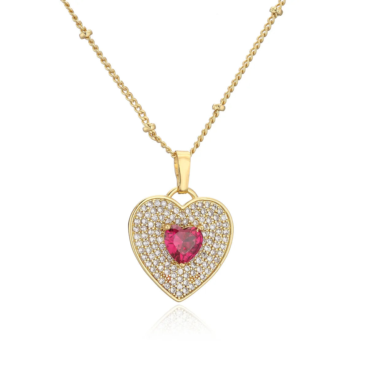 Golden Heart Red Diamond