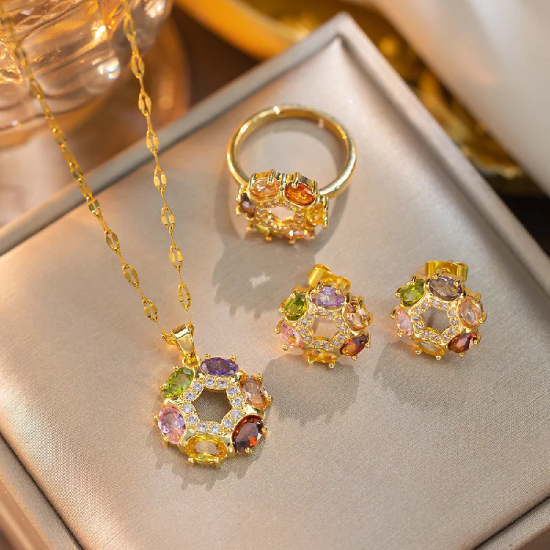 868 Colorful Zircon Set