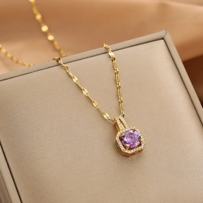 Purple Square Diamond (Gold)