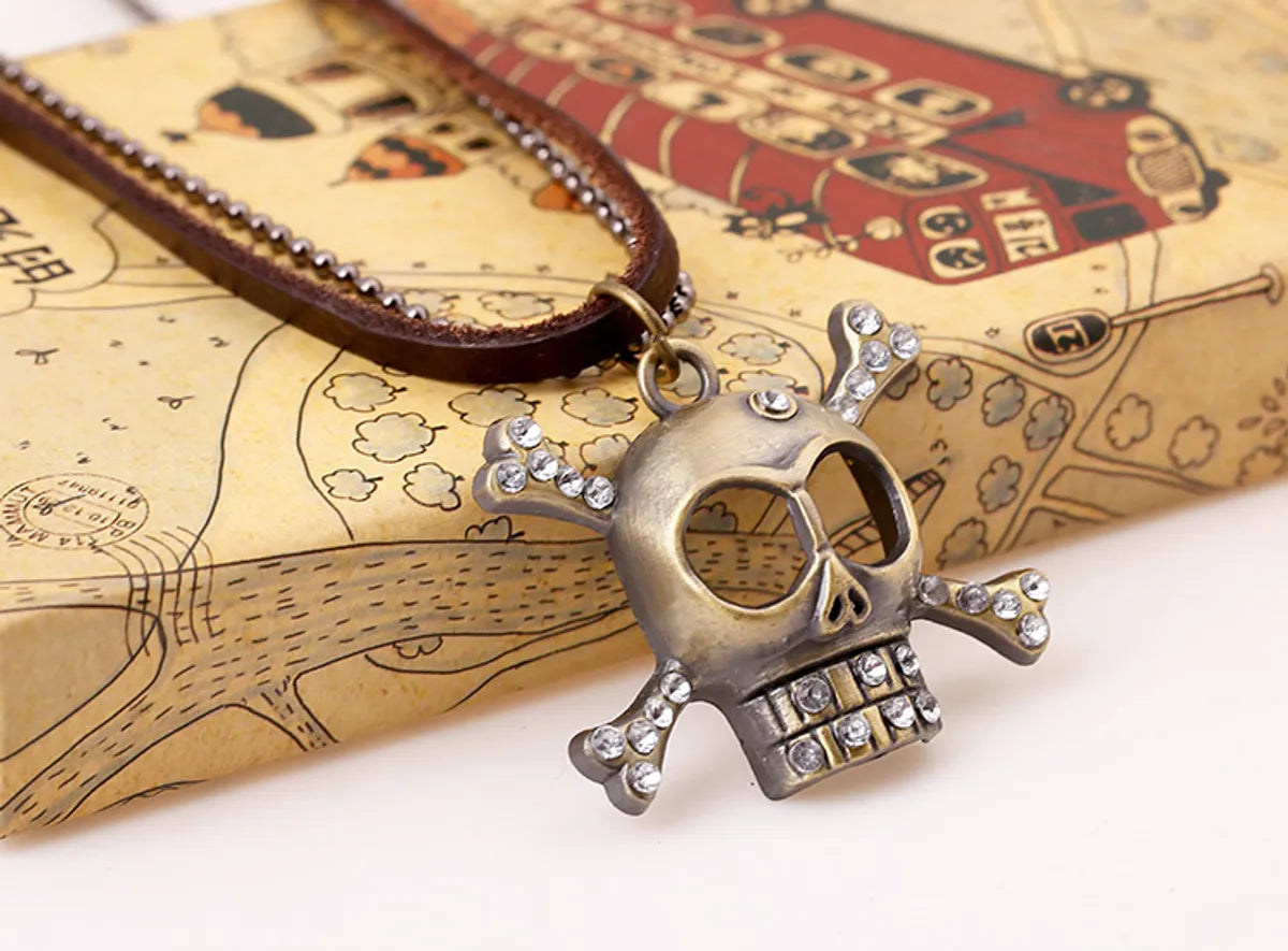 Women’s charm necklaces-Occident And The United States Alloy Plating Necklace (skull Head)  Nhnpk0821-skull Head