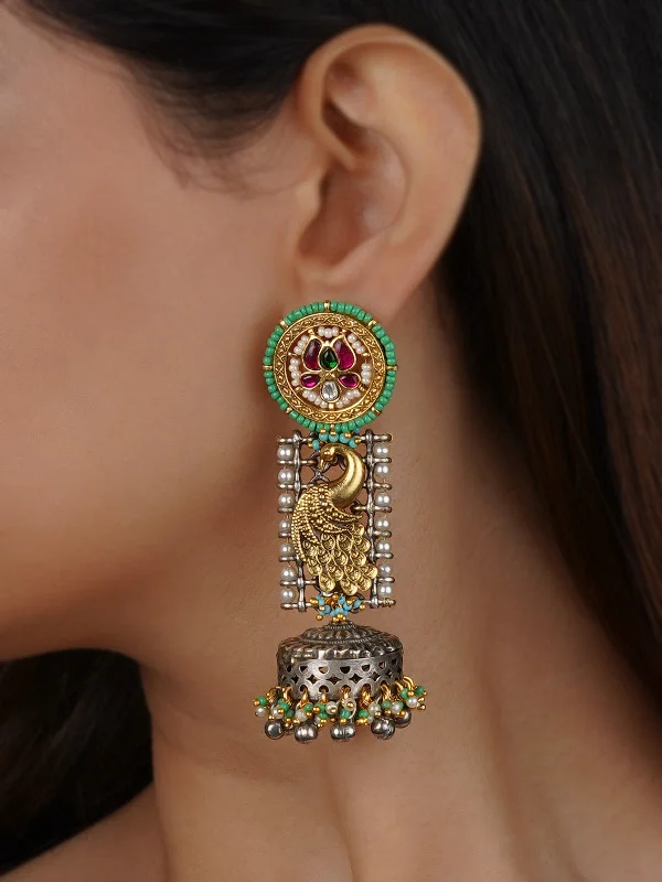 Party earrings for women -Multicolor Tribal Earrings - EK-SFEAR395