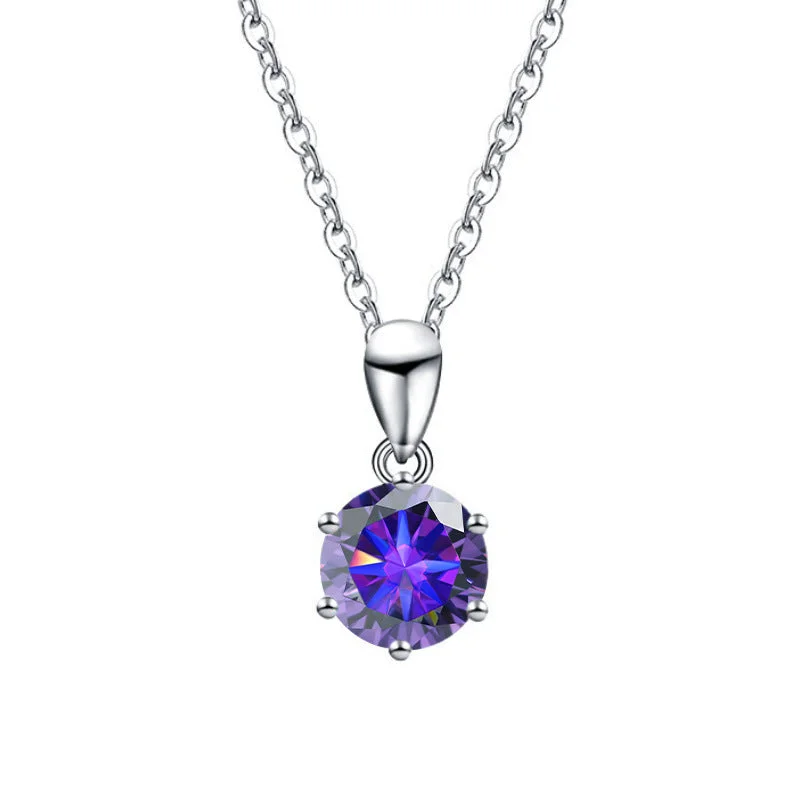 2 Karat (Deep Purple Moissanite)