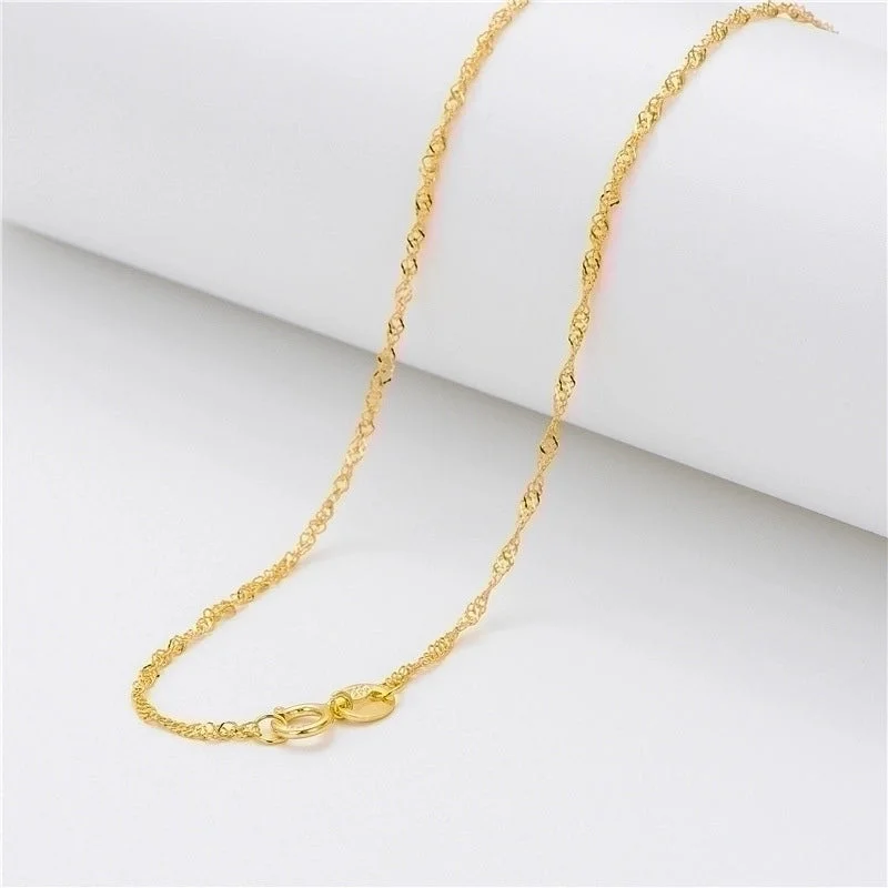 Women’s long necklaces-Simple Style Necklace Sterling Silver Plating Necklace