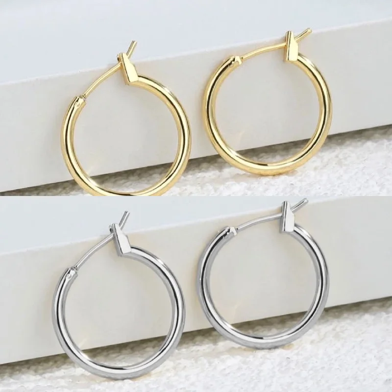 Pearl earrings for women -The Everyday Hoop Earrings