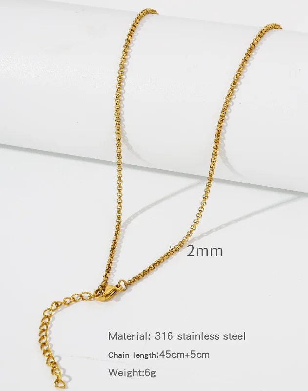 HC0042G Round Pearl Chain