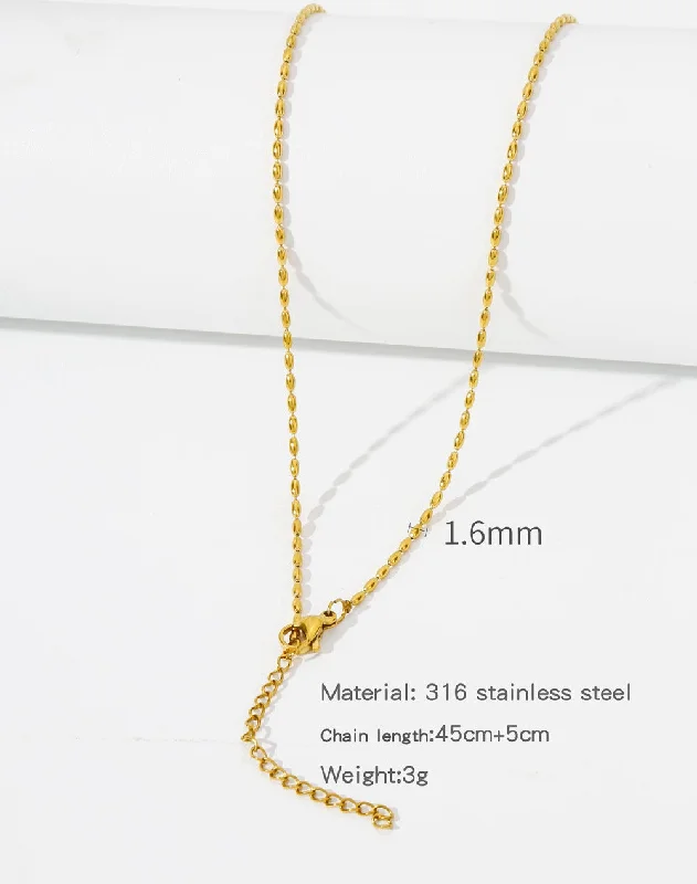 HC0023G1645 Rice Bead Chain