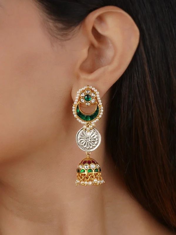 Crystal earrings for women -Multicolor Mishr Earrings - MR-E254M