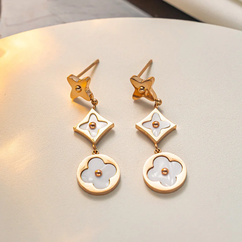 6636 Rose Gold Earrings