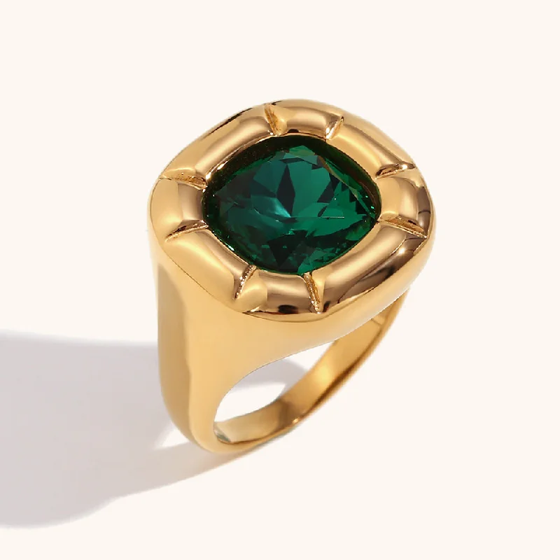 Ring-Golden Green-No. 7