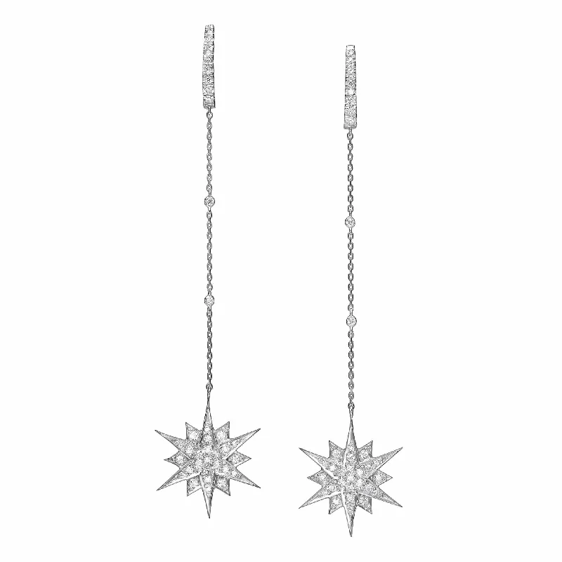 Classic women's earrings -Galaxy Chain Diamond Earrings