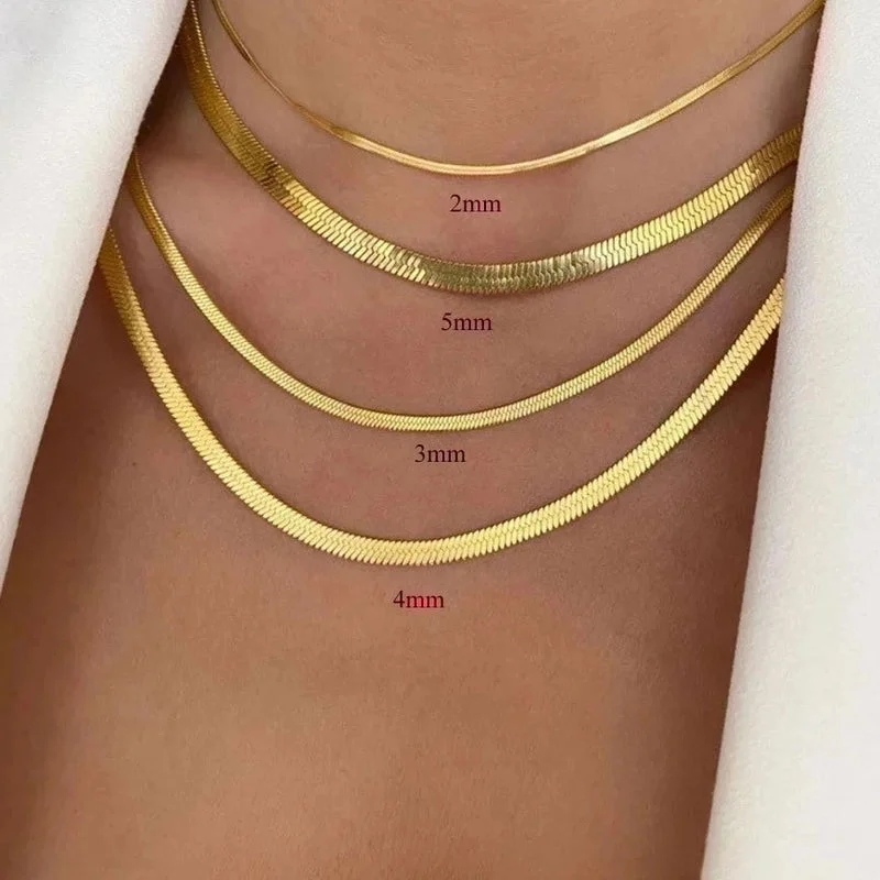 Women’s elegant necklaces-Simple Style Classic Style Geometric Stainless Steel Plating 18k Gold Plated Necklace