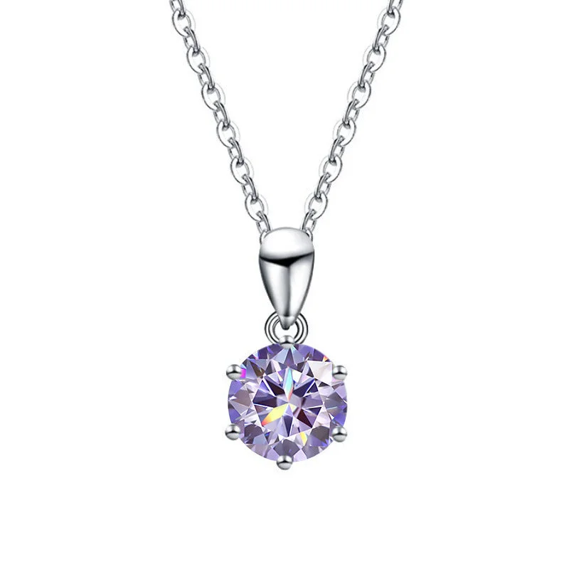 3 Karat (Light Purple Moissanite)