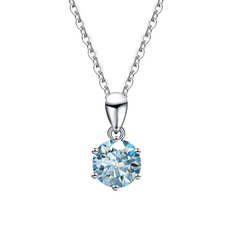 1 Karat (Sea Blue Moissanite)