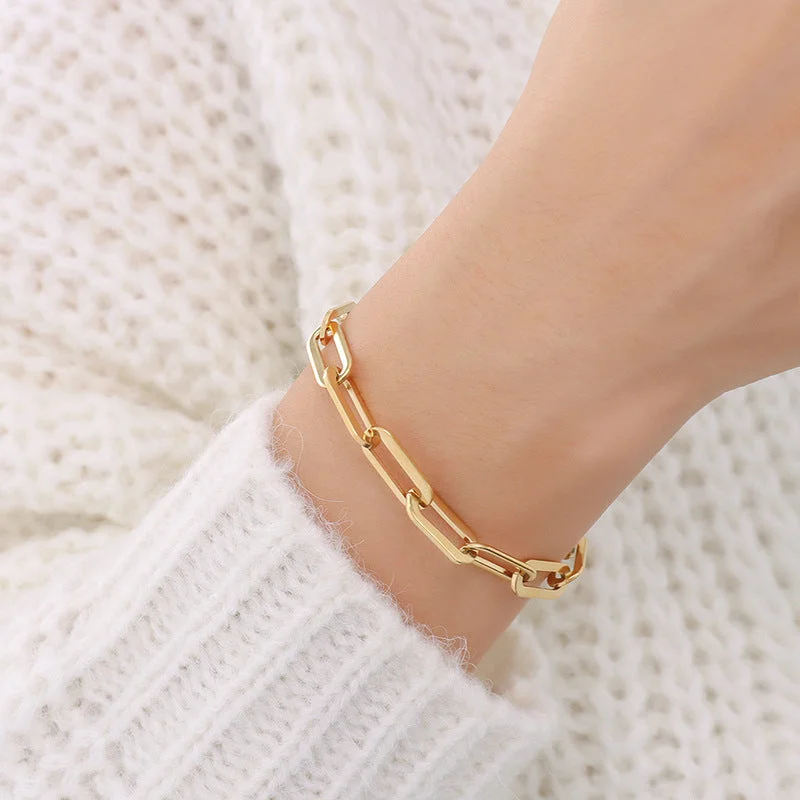 E306 Gold Bracelet 15+5cm