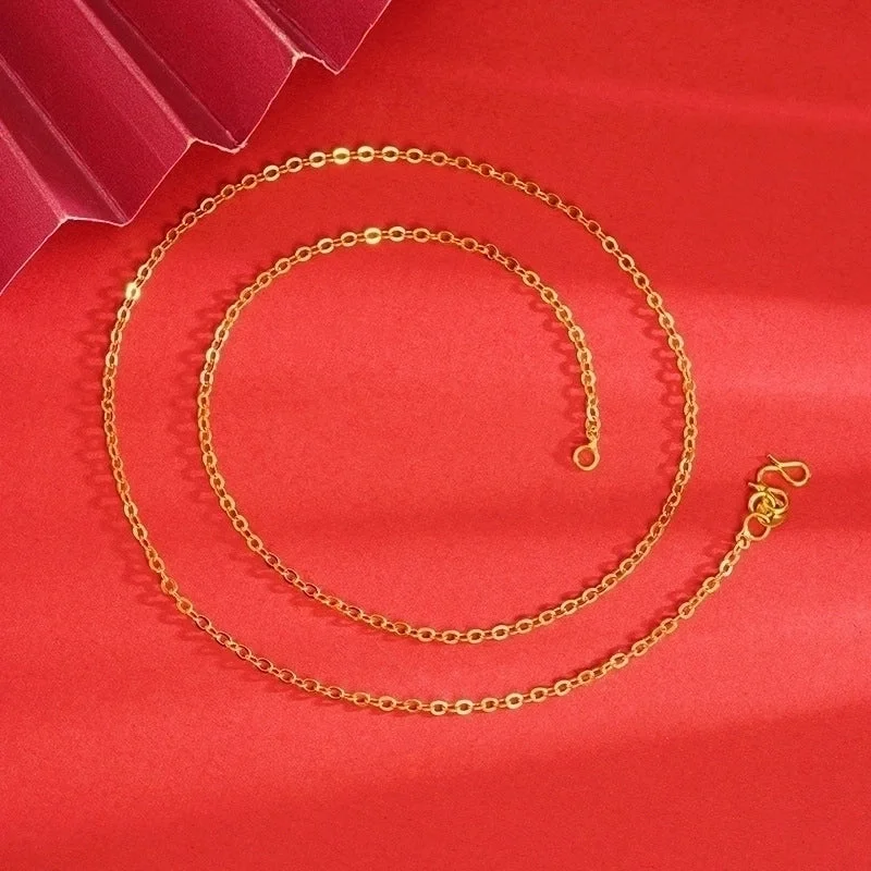 X2483 Gold Plated O-Shaped Necklace