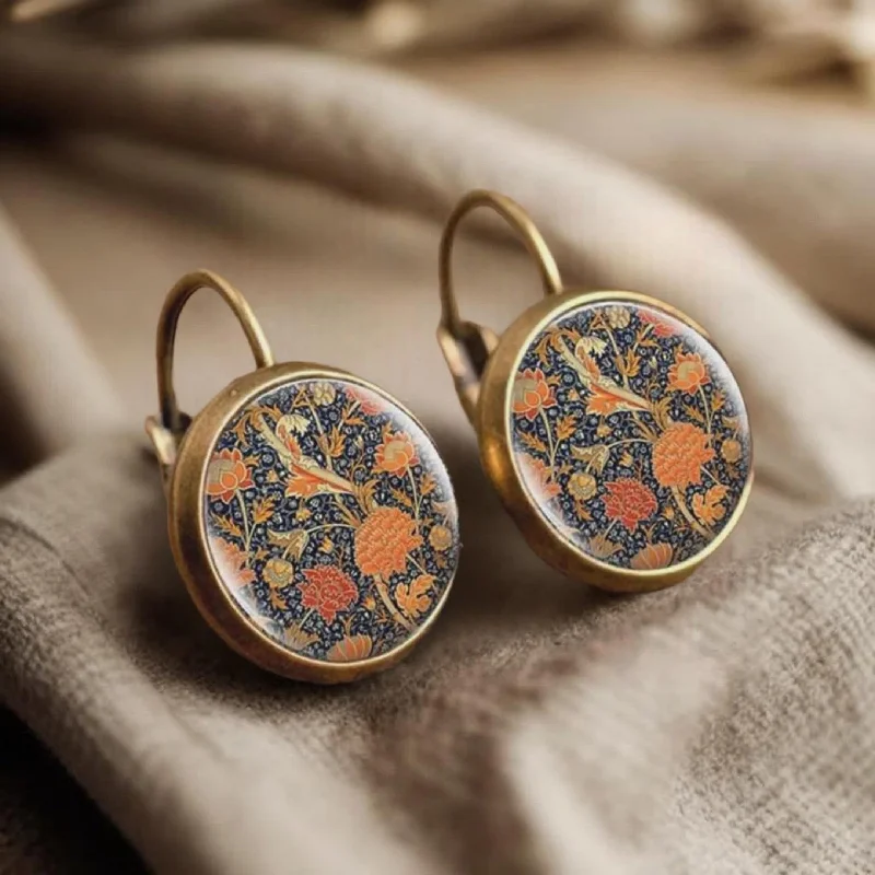 Elegant women's earrings -Beautiful Vintage Fall Earrings