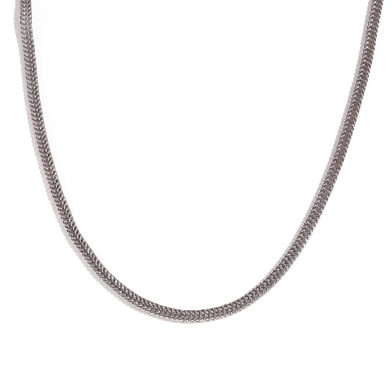 Women’s fashion necklaces-Minimalist Stripe Geometric Stainless Steel Electroplating Necklaces