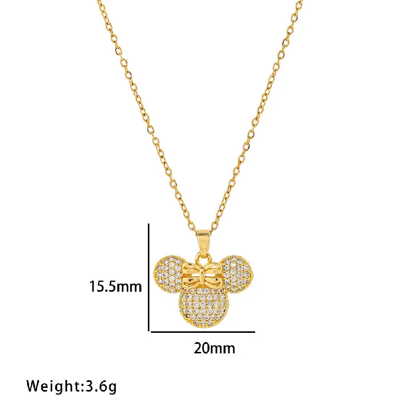 8967 Mickey Necklace Gold