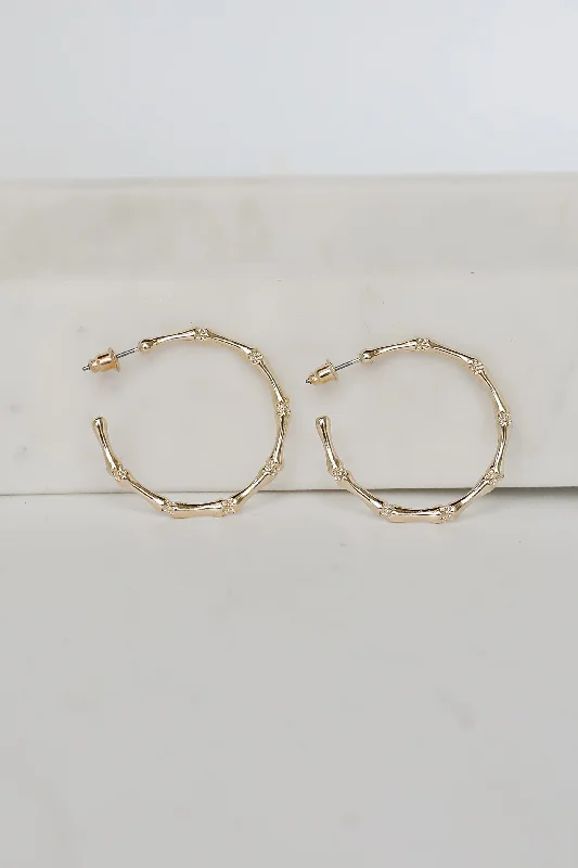 Wedding earrings for women -Heidi Textured Hoop Earrings