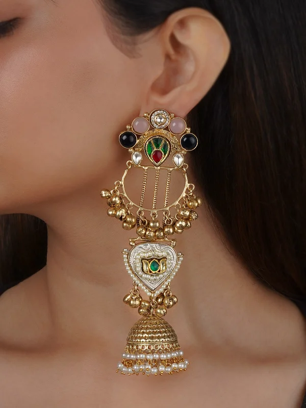 Wholesale women's earrings -Multicolor Tribal Earrings - EK-SFEAR351