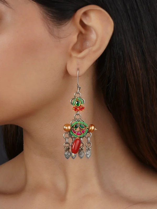 Designer women's earrings -Tribal Earrings - EK-SFEAR366