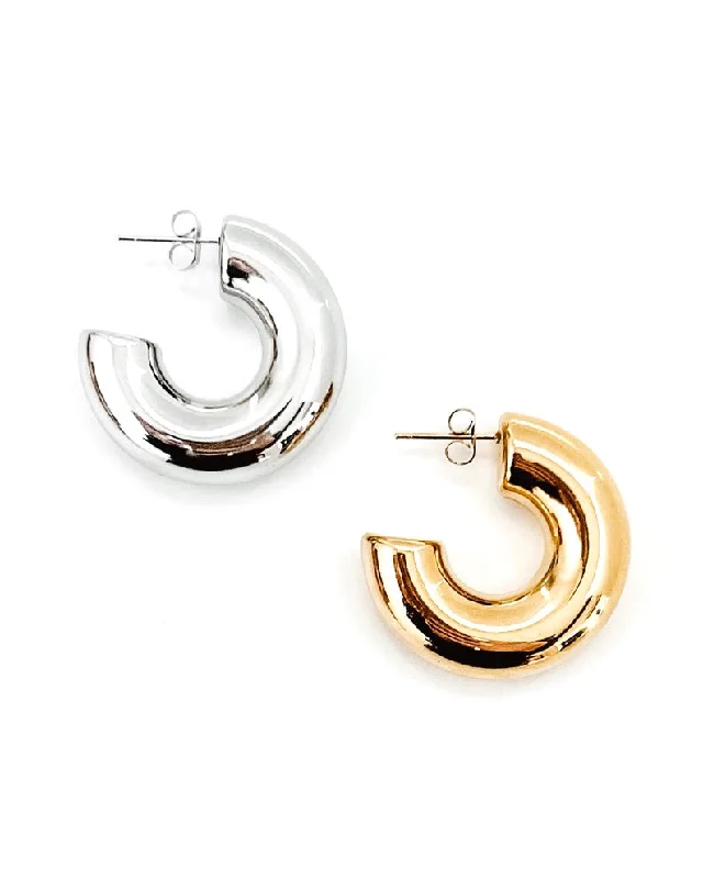 Wedding earrings for women -Eldon Hoop Earrings || Choose Color