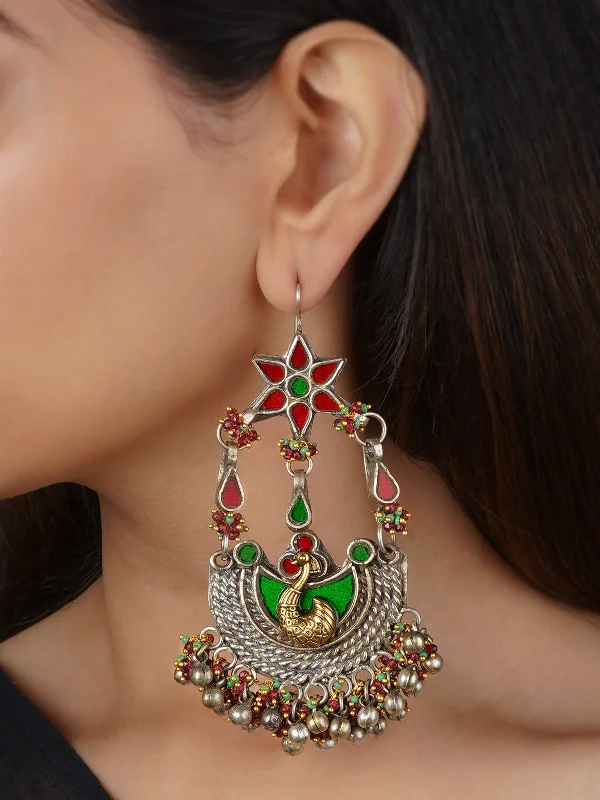 Wedding earrings for women -Multicolor Tribal Earrings - EK-SFEAR371