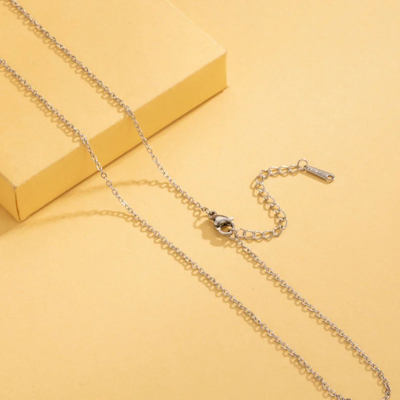 Women’s sleek pendant necklaces-Minimalist Stainless Steel Electroplating Necklaces