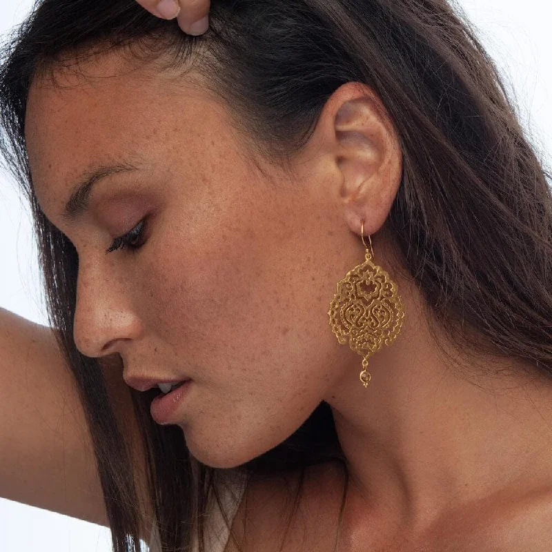 Fashion brand women's earrings -Breath of Life Earrings • Citrine