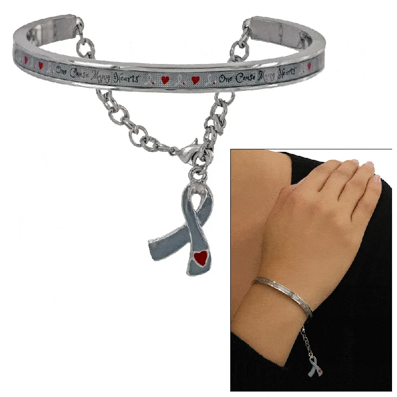 Elegant women's bangles -One Cause Many Hearts™ Diabetes Bracelet