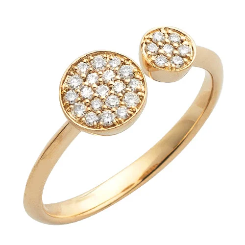 Affordable engagement rings for women -14KY 0.25CTW DIAMOND DESIGNER OPEN RING