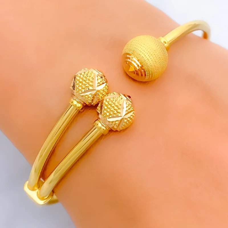 Simple women's bracelets -Bespoke Golden 22k Gold Bangle Bracelet