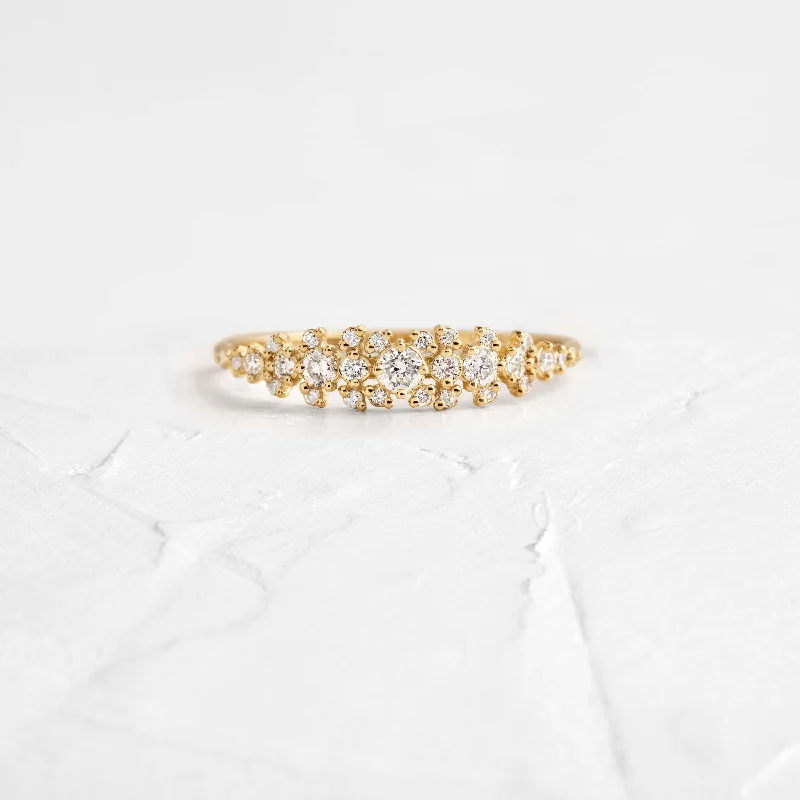 Women’s engagement rings with diamonds-Edison Band