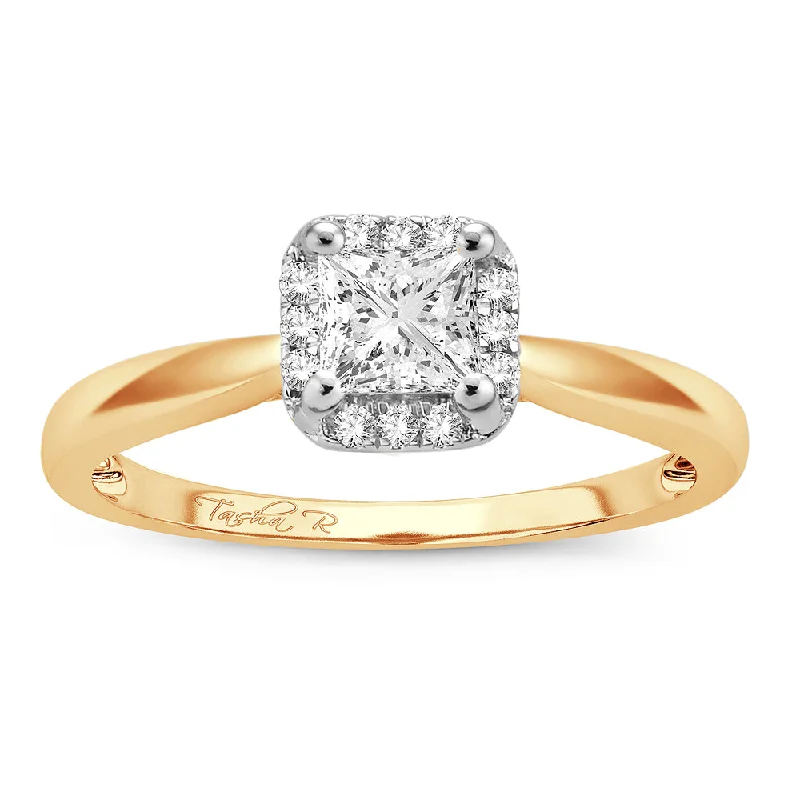 Modern engagement rings for women -14k 0.50ct  Engagement Ring